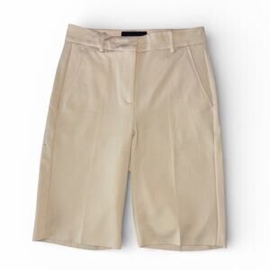 Pinko Fidato Beige Bermuda Shorts Size 38 IT 2 US